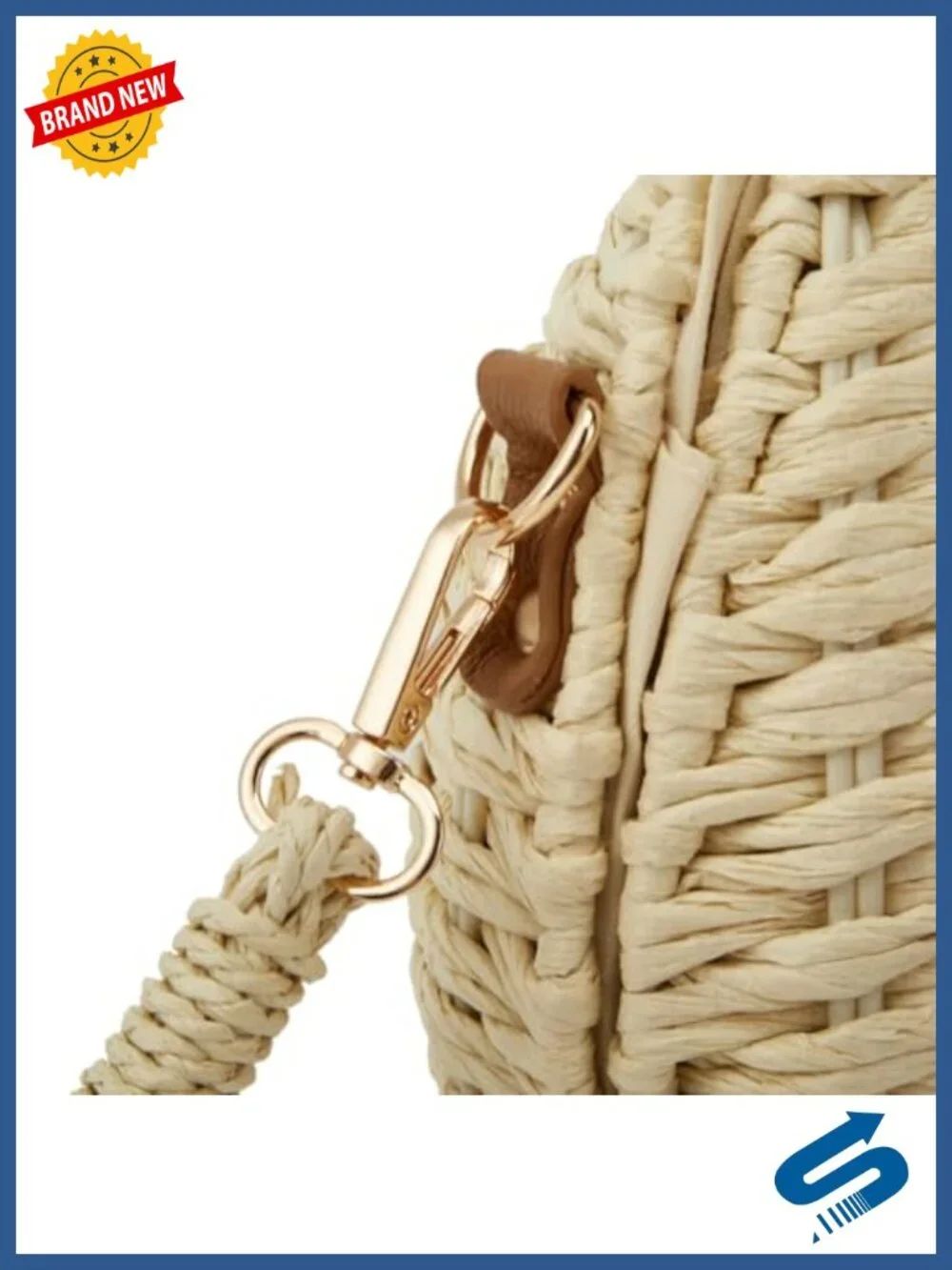 Straw Shoulder Bag Tote Hobo Crossbody Summer Beach Handbag Soft Bell Purse